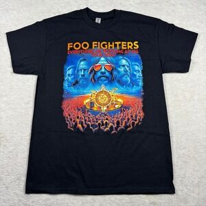 Foo Fighters Everything Or Nothing At All Tour 2024 Shirt Mens Medium Black Tee